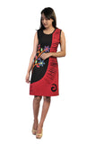 Colorful Flower Embroidery Dress