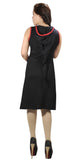 Sleeveless Dress With Hood & Patch Design (No Refund/ No Exchange) - craze-trade-limited