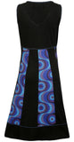 Summer V-Neck Dress With Bubble Print and Embroidery. - craze-trade-limited