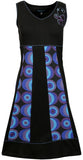 Summer V-Neck Dress With Bubble Print and Embroidery. - craze-trade-limited