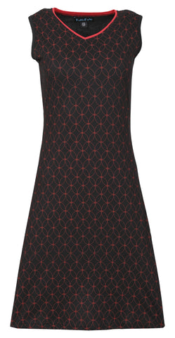 All Over Ring Print Sleeveless Dress
