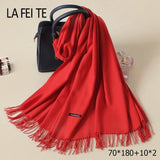 Lic Cashmere Women Scarf Warm Shawl Foulard Femme Pashmina Kerchief Wool Stole Head Neck Long Winter Scarf Women For Ladies 2019