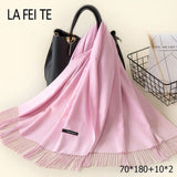 Lic Cashmere Women Scarf Warm Shawl Foulard Femme Pashmina Kerchief Wool Stole Head Neck Long Winter Scarf Women For Ladies 2019