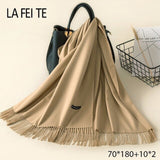 Lic Cashmere Women Scarf Warm Shawl Foulard Femme Pashmina Kerchief Wool Stole Head Neck Long Winter Scarf Women For Ladies 2019
