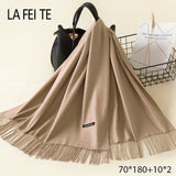 Lic Cashmere Women Scarf Warm Shawl Foulard Femme Pashmina Kerchief Wool Stole Head Neck Long Winter Scarf Women For Ladies 2019