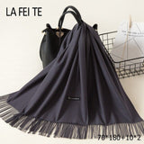 Lic Cashmere Women Scarf Warm Shawl Foulard Femme Pashmina Kerchief Wool Stole Head Neck Long Winter Scarf Women For Ladies 2019