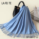 Lic Cashmere Women Scarf Warm Shawl Foulard Femme Pashmina Kerchief Wool Stole Head Neck Long Winter Scarf Women For Ladies 2019