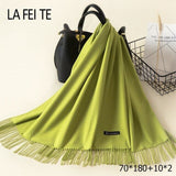 Lic Cashmere Women Scarf Warm Shawl Foulard Femme Pashmina Kerchief Wool Stole Head Neck Long Winter Scarf Women For Ladies 2019
