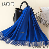 Lic Cashmere Women Scarf Warm Shawl Foulard Femme Pashmina Kerchief Wool Stole Head Neck Long Winter Scarf Women For Ladies 2019