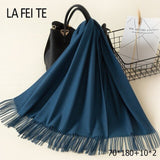 Lic Cashmere Women Scarf Warm Shawl Foulard Femme Pashmina Kerchief Wool Stole Head Neck Long Winter Scarf Women For Ladies 2019