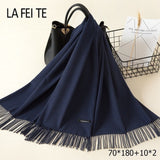 Lic Cashmere Women Scarf Warm Shawl Foulard Femme Pashmina Kerchief Wool Stole Head Neck Long Winter Scarf Women For Ladies 2019