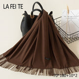 Lic Cashmere Women Scarf Warm Shawl Foulard Femme Pashmina Kerchief Wool Stole Head Neck Long Winter Scarf Women For Ladies 2019