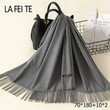 Lic Cashmere Women Scarf Warm Shawl Foulard Femme Pashmina Kerchief Wool Stole Head Neck Long Winter Scarf Women For Ladies 2019
