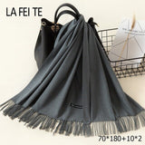 Lic Cashmere Women Scarf Warm Shawl Foulard Femme Pashmina Kerchief Wool Stole Head Neck Long Winter Scarf Women For Ladies 2019