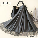 Lic Cashmere Women Scarf Warm Shawl Foulard Femme Pashmina Kerchief Wool Stole Head Neck Long Winter Scarf Women For Ladies 2019