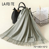 Lic Cashmere Women Scarf Warm Shawl Foulard Femme Pashmina Kerchief Wool Stole Head Neck Long Winter Scarf Women For Ladies 2019