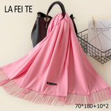Lic Cashmere Women Scarf Warm Shawl Foulard Femme Pashmina Kerchief Wool Stole Head Neck Long Winter Scarf Women For Ladies 2019