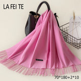 Lic Cashmere Women Scarf Warm Shawl Foulard Femme Pashmina Kerchief Wool Stole Head Neck Long Winter Scarf Women For Ladies 2019