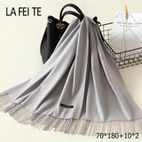Lic Cashmere Women Scarf Warm Shawl Foulard Femme Pashmina Kerchief Wool Stole Head Neck Long Winter Scarf Women For Ladies 2019