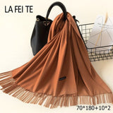 Lic Cashmere Women Scarf Warm Shawl Foulard Femme Pashmina Kerchief Wool Stole Head Neck Long Winter Scarf Women For Ladies 2019