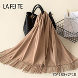 Lic Cashmere Women Scarf Warm Shawl Foulard Femme Pashmina Kerchief Wool Stole Head Neck Long Winter Scarf Women For Ladies 2019