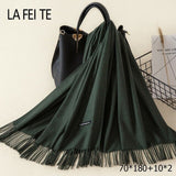 Lic Cashmere Women Scarf Warm Shawl Foulard Femme Pashmina Kerchief Wool Stole Head Neck Long Winter Scarf Women For Ladies 2019