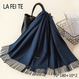 Lic Cashmere Women Scarf Warm Shawl Foulard Femme Pashmina Kerchief Wool Stole Head Neck Long Winter Scarf Women For Ladies 2019