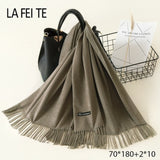 Lic Cashmere Women Scarf Warm Shawl Foulard Femme Pashmina Kerchief Wool Stole Head Neck Long Winter Scarf Women For Ladies 2019
