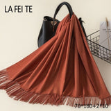 Lic Cashmere Women Scarf Warm Shawl Foulard Femme Pashmina Kerchief Wool Stole Head Neck Long Winter Scarf Women For Ladies 2019