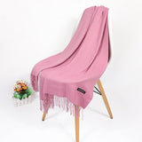 2020 Real Cashmere Women Scarf Winter Shawl Foulard Echarpe Femme Pashmina Kerchief Wool Stole Lic Winter Scarf For Lady Tippet