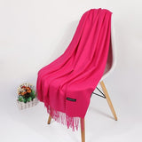 2020 Real Cashmere Women Scarf Winter Shawl Foulard Echarpe Femme Pashmina Kerchief Wool Stole Lic Winter Scarf For Lady Tippet