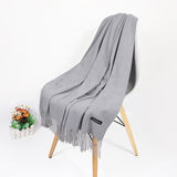 2020 Real Cashmere Women Scarf Winter Shawl Foulard Echarpe Femme Pashmina Kerchief Wool Stole Lic Winter Scarf For Lady Tippet