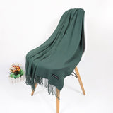 2020 Real Cashmere Women Scarf Winter Shawl Foulard Echarpe Femme Pashmina Kerchief Wool Stole Lic Winter Scarf For Lady Tippet