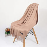 2020 Real Cashmere Women Scarf Winter Shawl Foulard Echarpe Femme Pashmina Kerchief Wool Stole Lic Winter Scarf For Lady Tippet