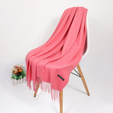 2020 Real Cashmere Women Scarf Winter Shawl Foulard Echarpe Femme Pashmina Kerchief Wool Stole Lic Winter Scarf For Lady Tippet