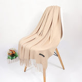 2020 Real Cashmere Women Scarf Winter Shawl Foulard Echarpe Femme Pashmina Kerchief Wool Stole Lic Winter Scarf For Lady Tippet