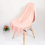 2020 Real Cashmere Women Scarf Winter Shawl Foulard Echarpe Femme Pashmina Kerchief Wool Stole Lic Winter Scarf For Lady Tippet