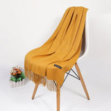 2020 Real Cashmere Women Scarf Winter Shawl Foulard Echarpe Femme Pashmina Kerchief Wool Stole Lic Winter Scarf For Lady Tippet