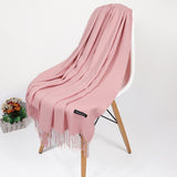 2020 Real Cashmere Women Scarf Winter Shawl Foulard Echarpe Femme Pashmina Kerchief Wool Stole Lic Winter Scarf For Lady Tippet