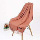2020 Real Cashmere Women Scarf Winter Shawl Foulard Echarpe Femme Pashmina Kerchief Wool Stole Lic Winter Scarf For Lady Tippet