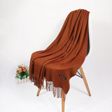 2020 Real Cashmere Women Scarf Winter Shawl Foulard Echarpe Femme Pashmina Kerchief Wool Stole Lic Winter Scarf For Lady Tippet