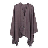 2020 New Fashion Cashmere Winter Women Poncho Scarves Women Solid Shawl Cape Foulard Femme Pashmina Female Bufanda Mujer Sjaal