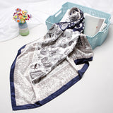 2020 New Brand Designer Silk Scarf 90*90cm Foulard Bandana Long Large Shawls Wraps Winter Neck Scarves Pashmina Lady Hijab