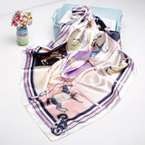 2020 New Brand Designer Silk Scarf 90*90cm Foulard Bandana Long Large Shawls Wraps Winter Neck Scarves Pashmina Lady Hijab