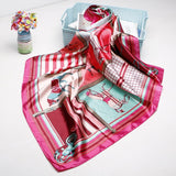 2020 New Brand Designer Silk Scarf 90*90cm Foulard Bandana Long Large Shawls Wraps Winter Neck Scarves Pashmina Lady Hijab