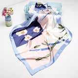 2020 New Brand Designer Silk Scarf 90*90cm Foulard Bandana Long Large Shawls Wraps Winter Neck Scarves Pashmina Lady Hijab