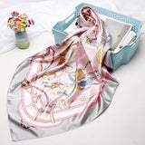 2020 New Brand Designer Silk Scarf 90*90cm Foulard Bandana Long Large Shawls Wraps Winter Neck Scarves Pashmina Lady Hijab