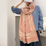 2020 New Winter Scarf Iron Tower Cashmere Shawl Women's Warm Double-Sided Thick Foulard Lady Fashion Bandana Female Pashmina