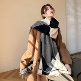 2020 New Winter Scarf Iron Tower Cashmere Shawl Women's Warm Double-Sided Thick Foulard Lady Fashion Bandana Female Pashmina