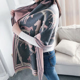 2020 Luxury Brand Scarf Hijab Women Winter Cashmere Thick Shawl Warm Bandana Scarves Female Pashmina Blanket